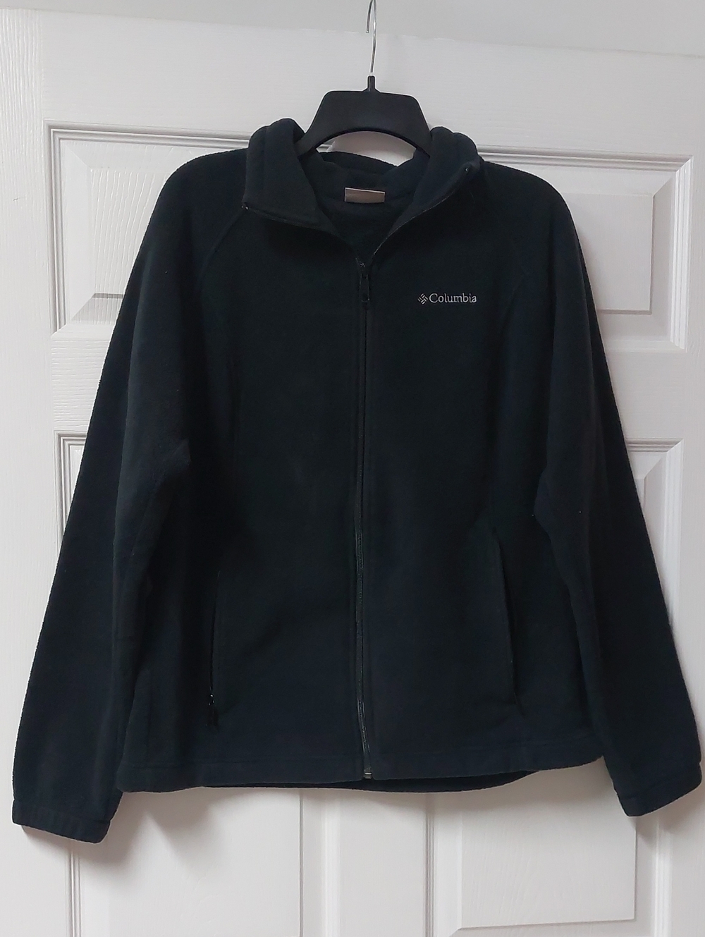 Columbia Black Full-Zip Hooded Fleece Jacket
